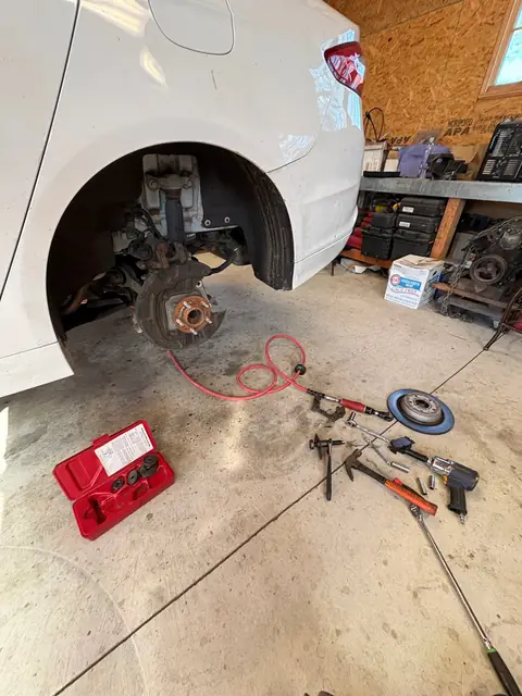 Rear wheel hub and brake job