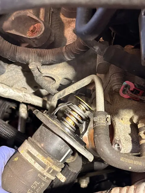 Thermostat replacement on a 5.7L