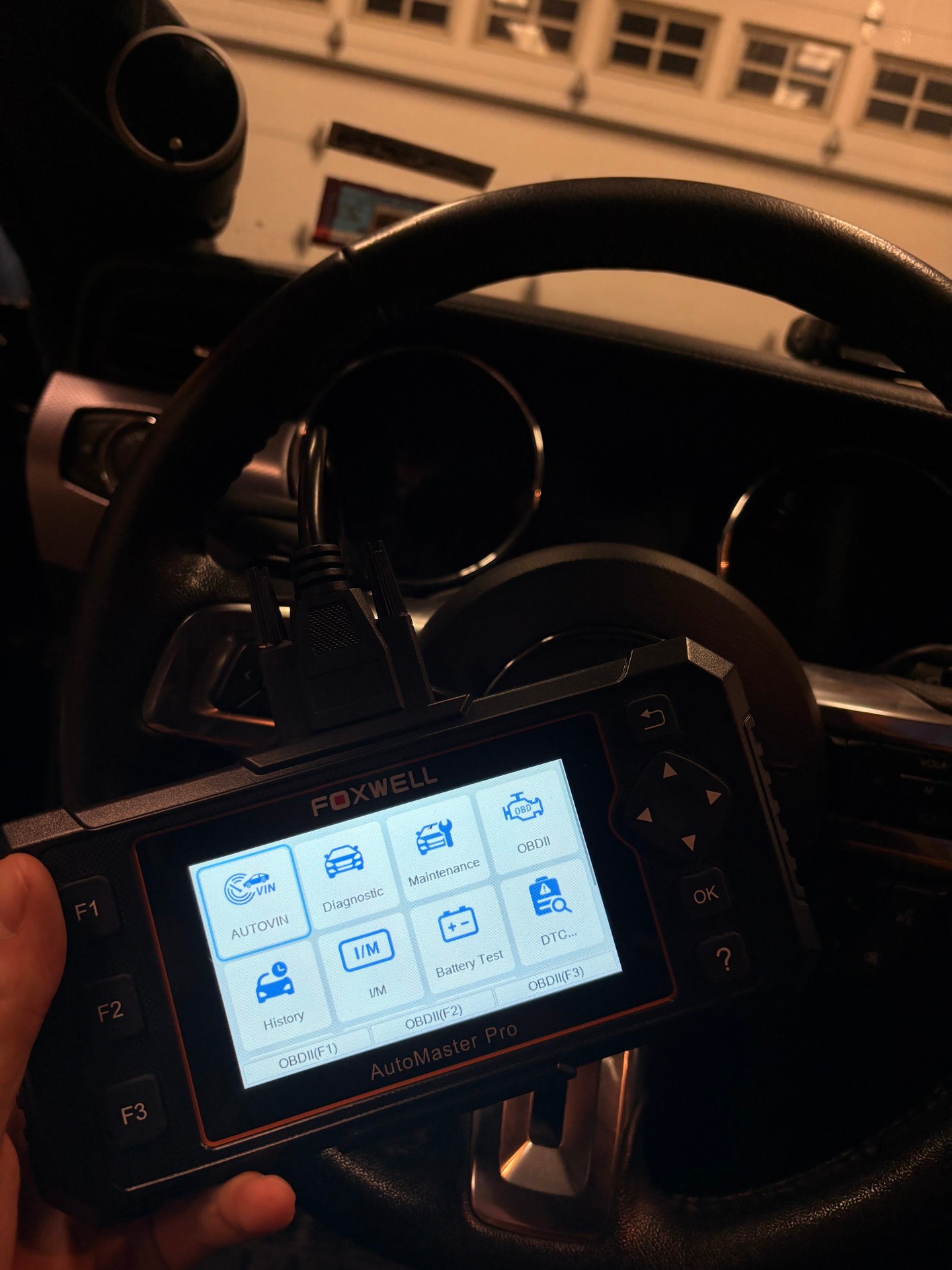 Diagnostic scan in progress